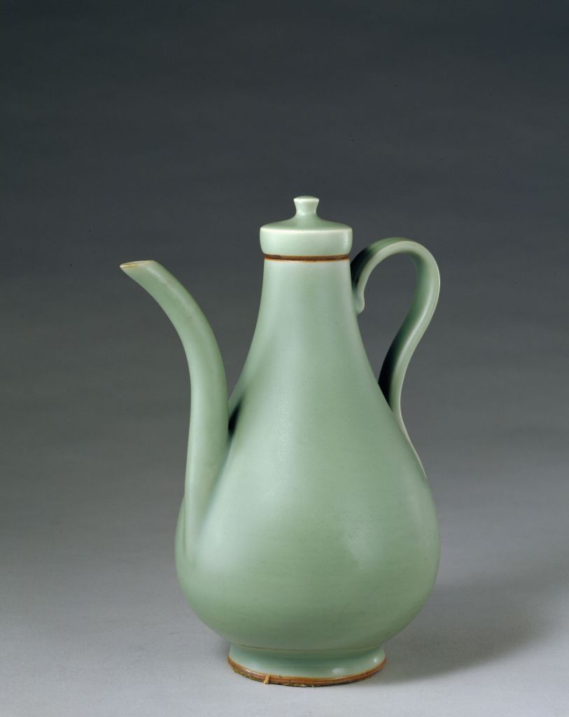 图片[1]-Longquan Kiln Green Glaze Holding Pot-China Archive